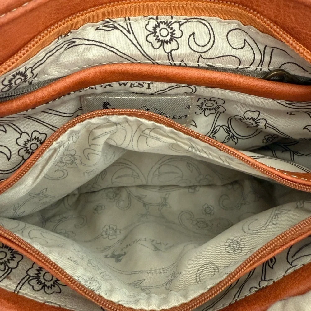 Montana West Orange Saddle Bag Western Studded Swiftie Orange Era Concert - Picture 6 of 13